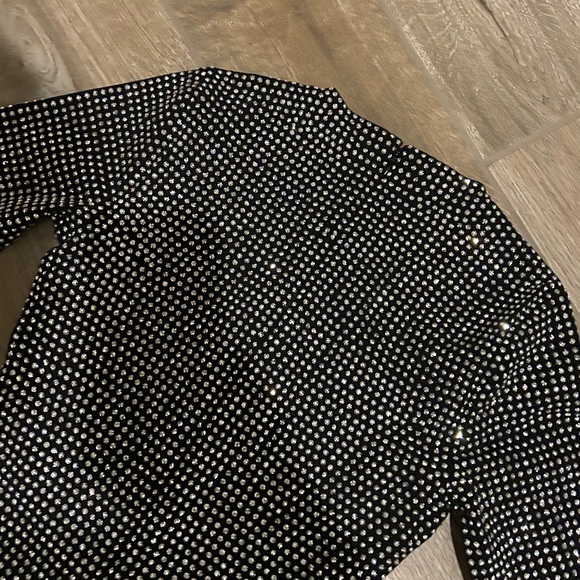 Good American Studded Body Con Minidress embellished silver studs size XS New - Picture 8 of 9